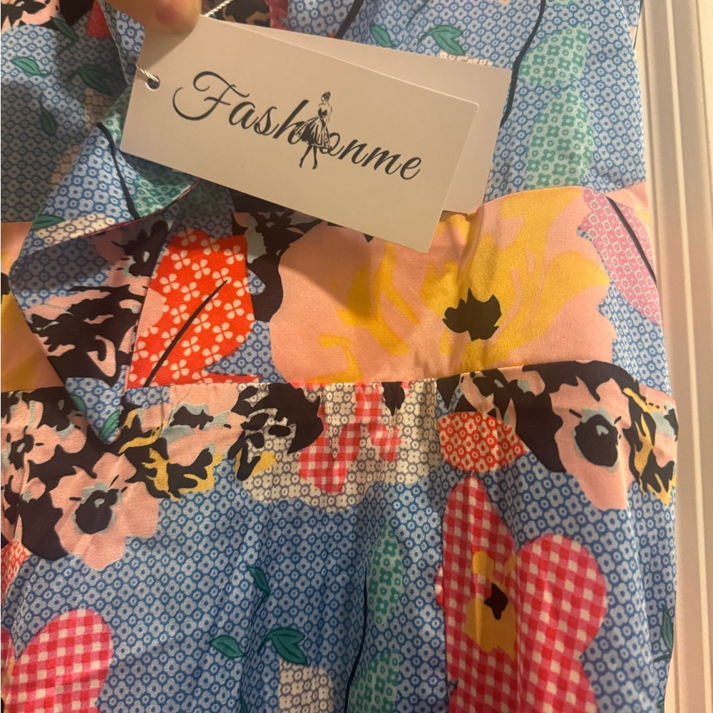 Floral Patchwork Dress